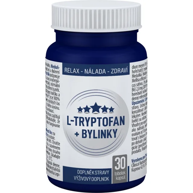Clinical L-Tryptofan bylinky 30 tobolek
