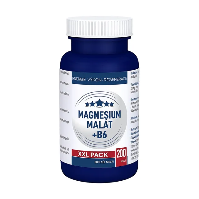 CLINICAL Magnesium malát + B6 200 kapslí