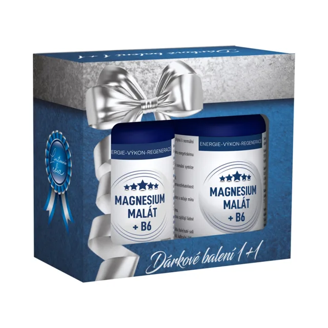 Clinical Magnesium Malát + B6 2x100 kapslí dárkové balení