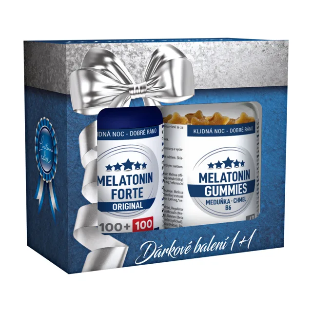 Clinical Melatonin Forte ORIGINAL + Melatonin Gummies 200 tablet + 60 pektinových pastilek