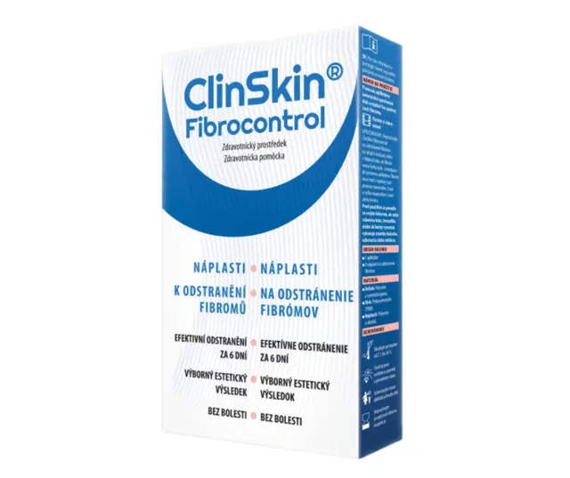 ClinSkin Fibrocontrol náplasti k odstr.fibromů 3 ks