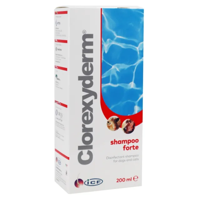 CLOREXYDERM Forte šampon pro psy a kočky 200 ml