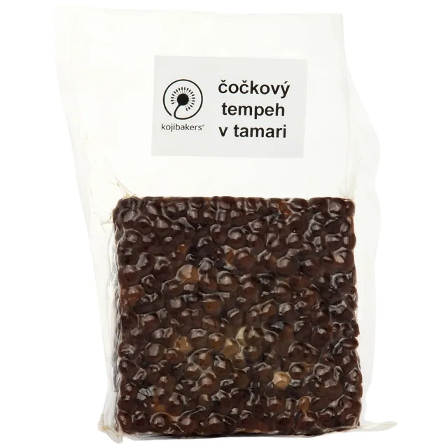 Čočkový tempeh v tamari 200 g  BIO fermentovaný rostlinný protein