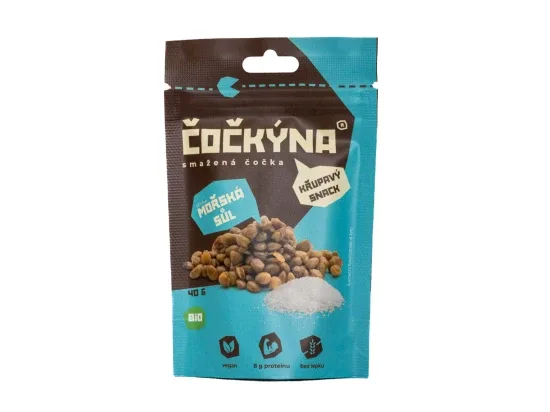 Čočkýna BIO smažená čočka mořská sůl 40 g
