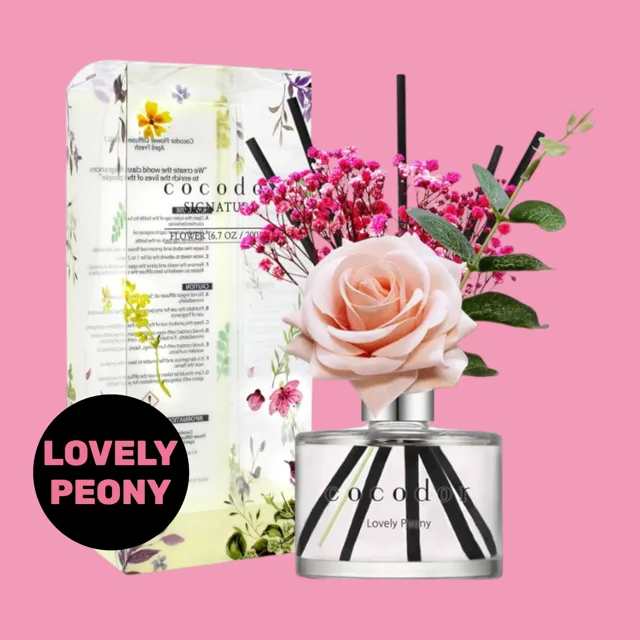 COCODOR - Rose Diffuser Lovely Peony - Difuzér s vůní rozkvetlé pivoňky - 200 ml