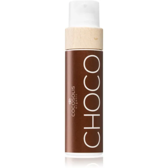 COCOSOLIS CHOCO pečující a opalovací olej bez ochranného faktoru s vůní čokolády 110 ml
