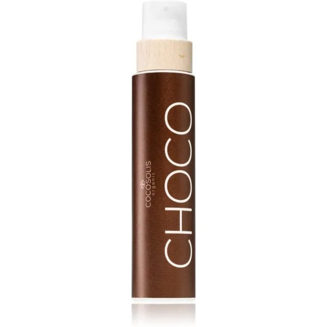 COCOSOLIS CHOCO pečující a opalovací olej bez ochranného faktoru s vůní čokolády 200 ml