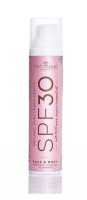 COCOSOLIS přírodní opalovací krém SPF30 100ml Datum spotřeby: 03/26