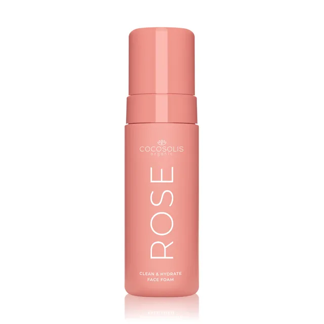 COCOSOLIS Rose čisticí pleťová pěna s hydratačním účinkem 150 ml