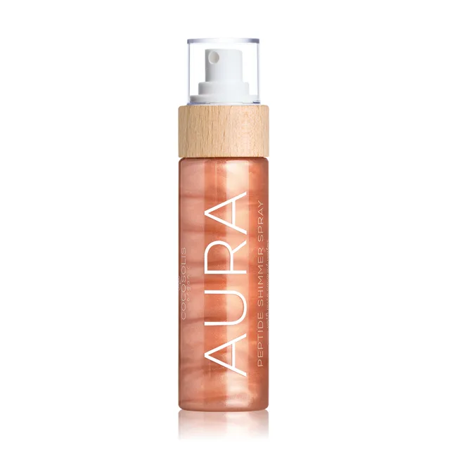 COCOSOLIS Shimmer Aura peptidový sprej se třpytkami 100 ml