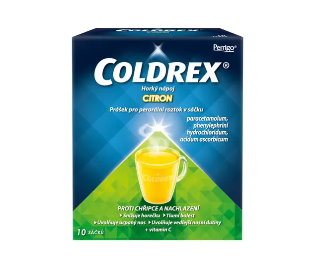 Coldrex Horký nápoj Citron por.plv.sol.scc.10 ks