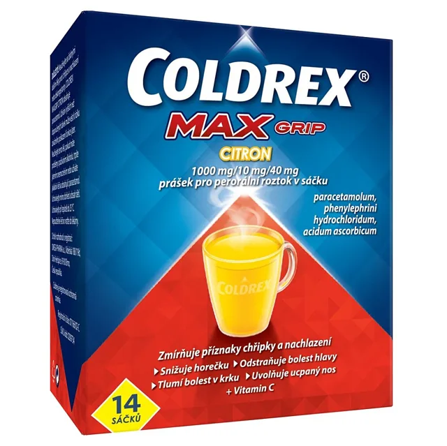COLDREX MAXGrip Citron prášek pro perorální roztok 14 sáčků