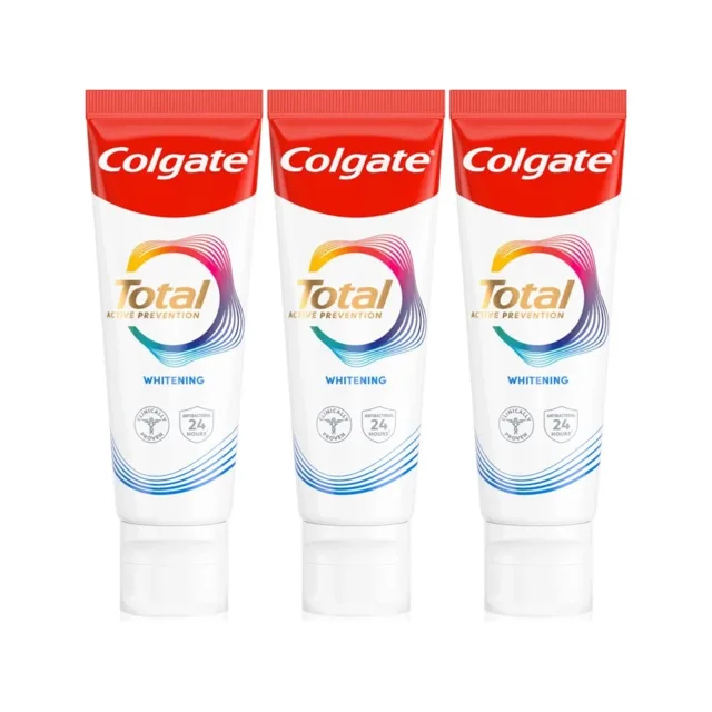 Colgate Bělicí zubní pasta Total Whitening Trio 3 x 75 ml