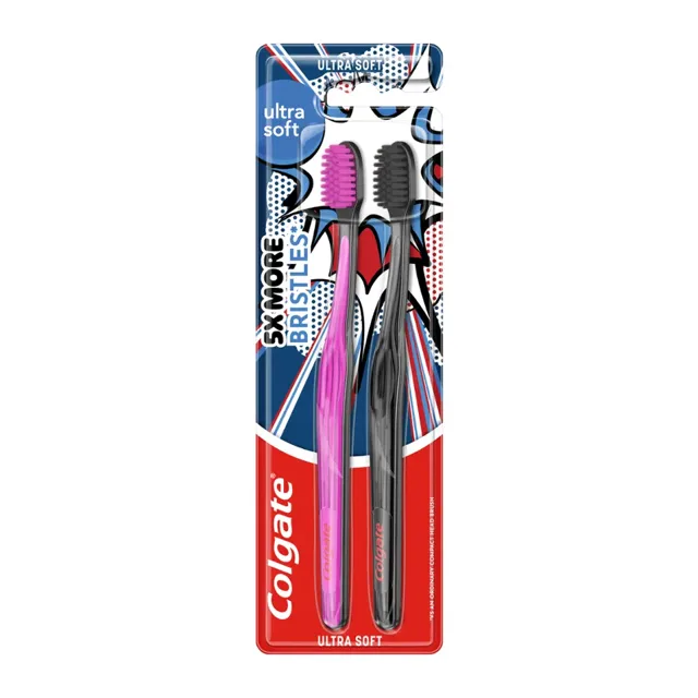 Colgate Zubní kartáček Ultra Soft 2 ks, různé druhy 2 ks