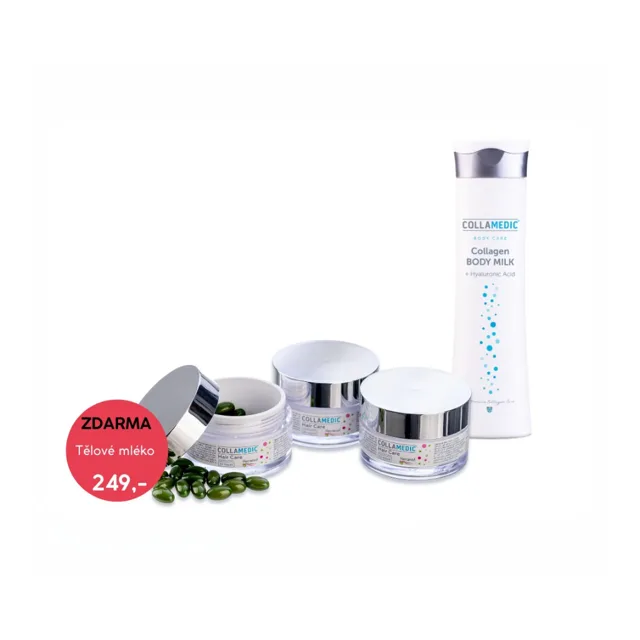 COLLAMEDIC Hair Care – vitamíny na vlasy, 90 ks + Tělové mléko ZDARMA, 300 ml