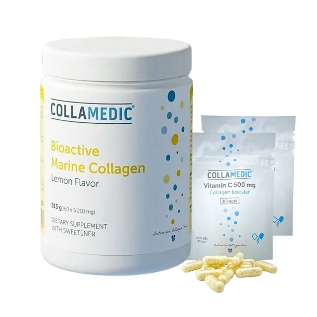 COLLAMEDIC mořský kolagen nápoj | citron | 5210 mg, 60 dávek