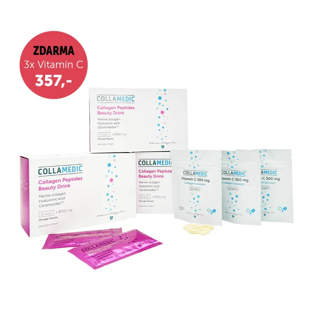 COLLAMEDIC set – 3 ks beauty nápoje 8560 mg, 90 ks