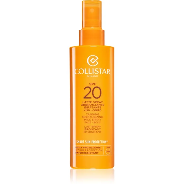 Collistar Smart Sun Protection Tanning Moisturizing Milk Spray SPF 20 ochranné mléko ve spreji SPF 20 200 ml
