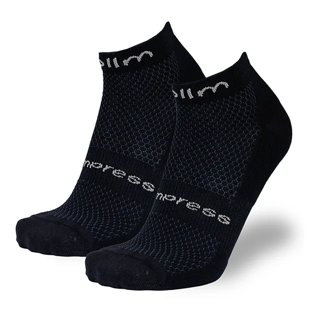 COLLM Run pro kompresní nízké kompresní ponožky černé 1 pár, Velikost: 40-42
