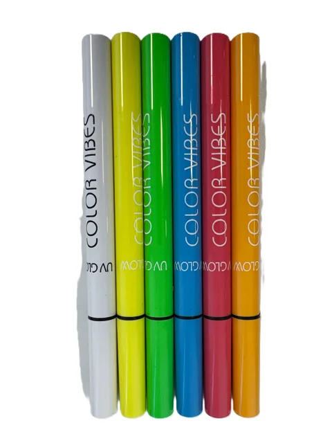 COLOR VIBES UV GLOW - UV reaktivní oční linky nebo barvy na tělo 6ks