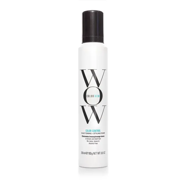 Color Wow Color Control Blue Toning and Styling Foam pěna pro tmavé vlasy 200 ml