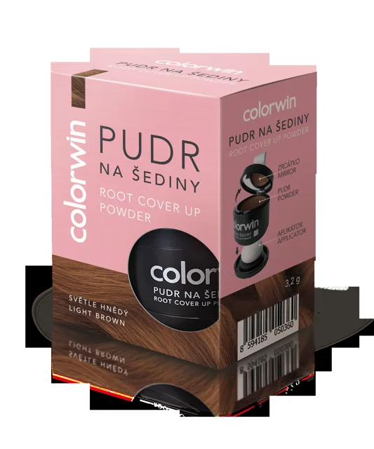 Colorwin Pudr Na šediny Světle Hnědý 3.2g
