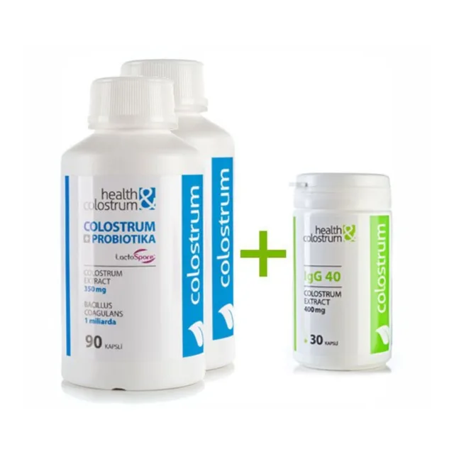 Colostrum kapsle IgG 40 PROBIO (350 mg) – sada 2 x 90 ks + 30 ks ZDARMA