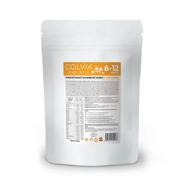 COLVIA Pokračovací kojenecké mléko s colostrem 6-12m 1500 g