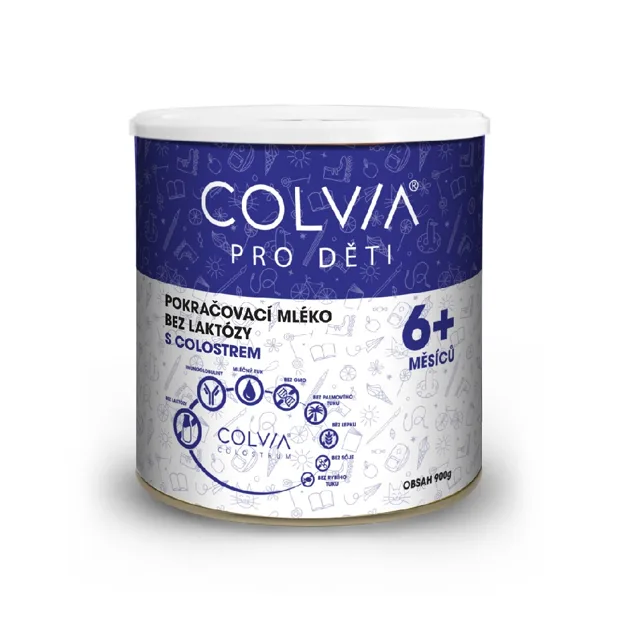 COLVIA Pokračovací mléko bez laktózy 6m+ 900 g