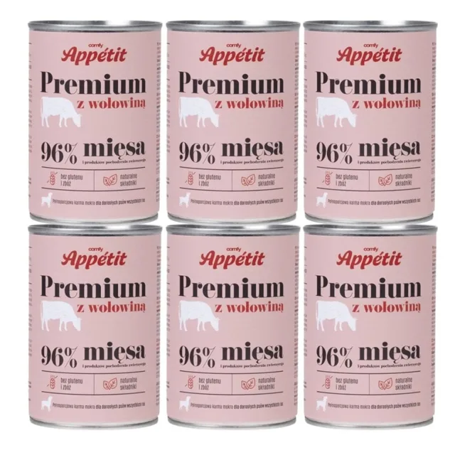 COMFY APPETIT PREMIUM hovězí 6x400 g