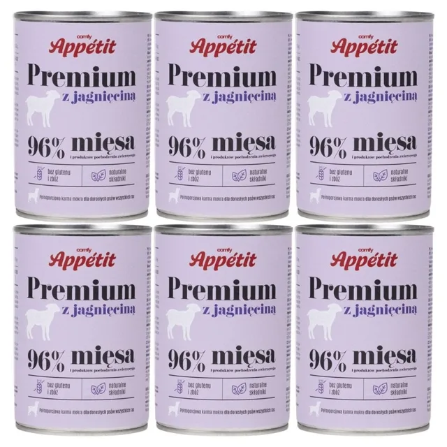 COMFY APPETIT PREMIUM jehněčí  6x400 g