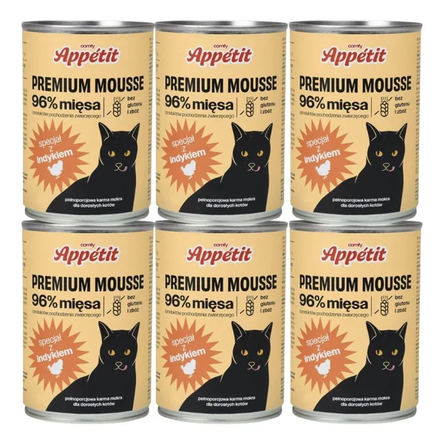 COMFY APPETIT PREMIUM Mousse krůtí 6x400 g