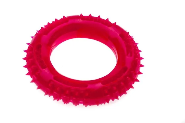 COMFY Mint Dental Ring Hračka pro psy dentální růžová 13 cm