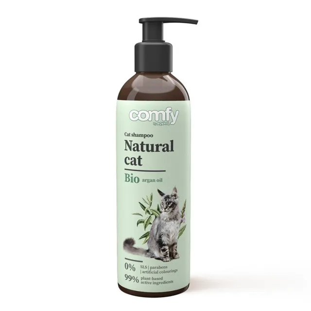 COMFY Natural Cat Přírodní šampon s vůní růže pro kočky všech plemen 250ml