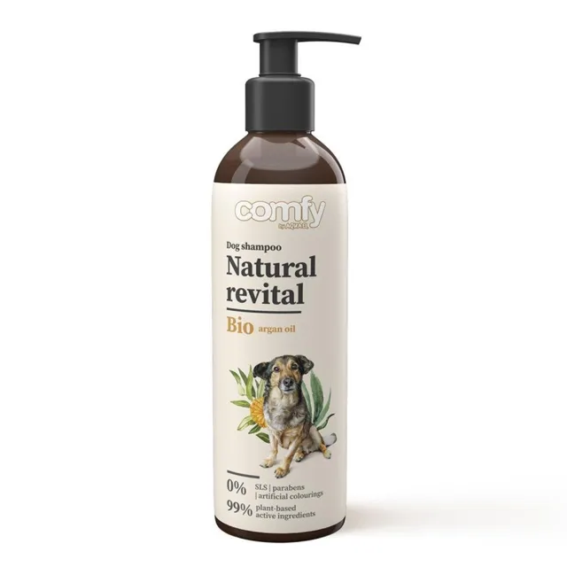 COMFY Natural Revital Jemný šampon s vůní aloe pro psy všech plemen s citlivou pokožkou 250ml