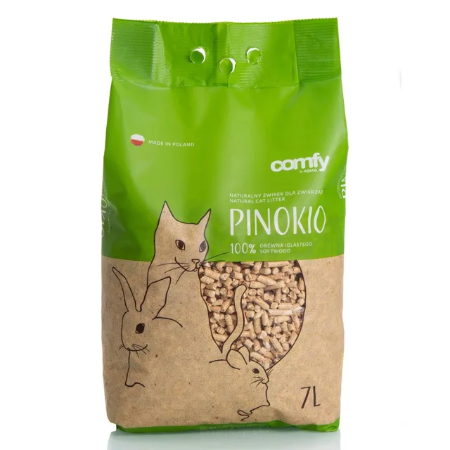 COMFY Pinokio Dřevěné stelivo hrudkující 14 l (2x7 l)