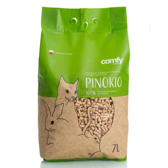 COMFY Pinokio Dřevěné stelivo hrudkující 7L