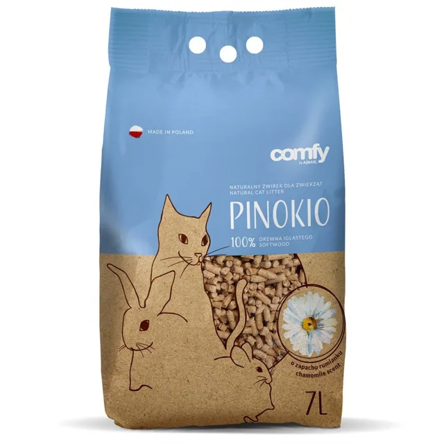 COMFY Pinokio Dřevěné stelivo Rumianek 7 l