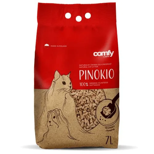 COMFY Pinokio Pellets Dřevěné stelivo hrudkující 7l