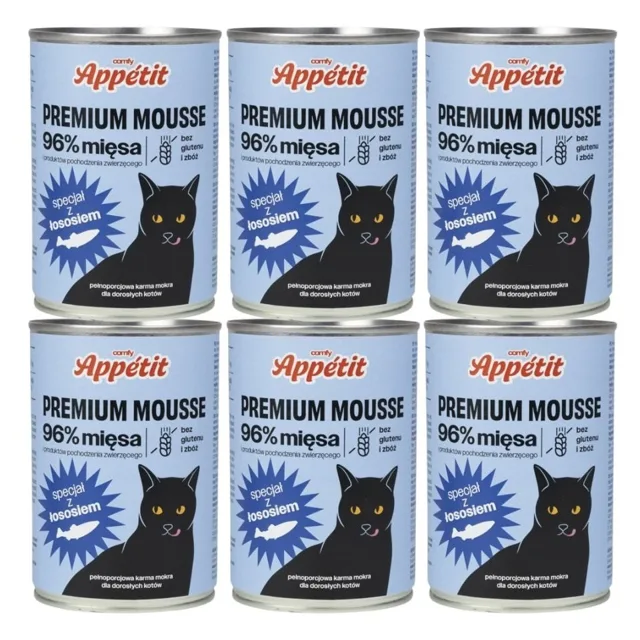 COMFY PREMIUM Mousse s lososem 6x400 g