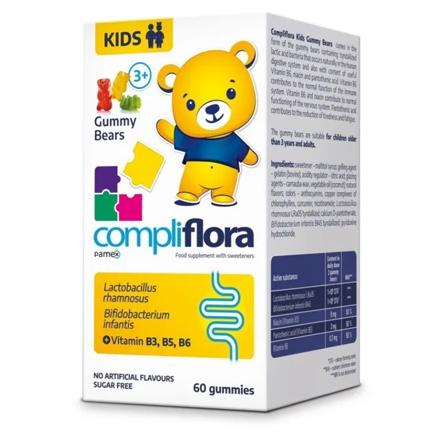 COMPLIFLORA Kids želatinoví medvídci 60 kusů