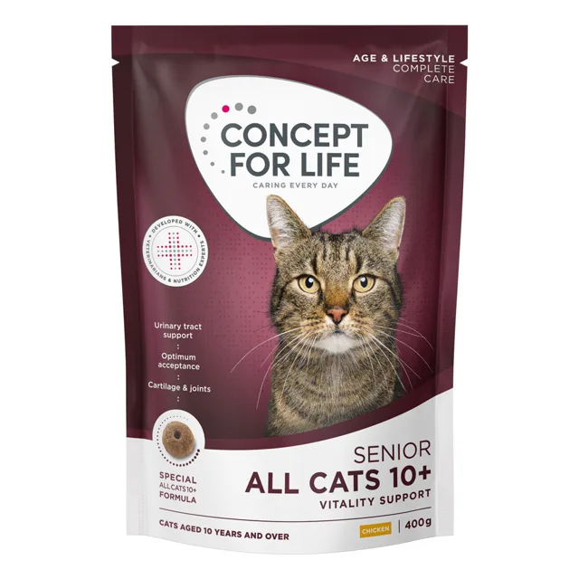 Concept for Life All Cats 10+ – vylepšená receptura! - novinka: 400 g