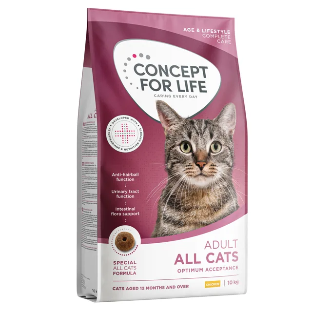 Concept for Life All Cats - granule pro dospělé kočky - Nová receptura: 10 kg