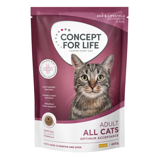 Concept for Life All Cats - granule pro dospělé kočky - Nová receptura 400 g
