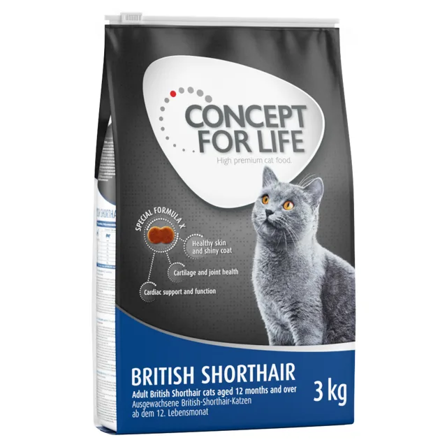 Concept for Life British Shorthair Adult - Vylepšená receptura! - 3 kg