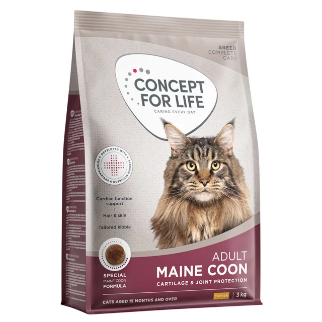 Concept for Life Maine Coon granule pro dospělé kočky - Novinka: 3 kg