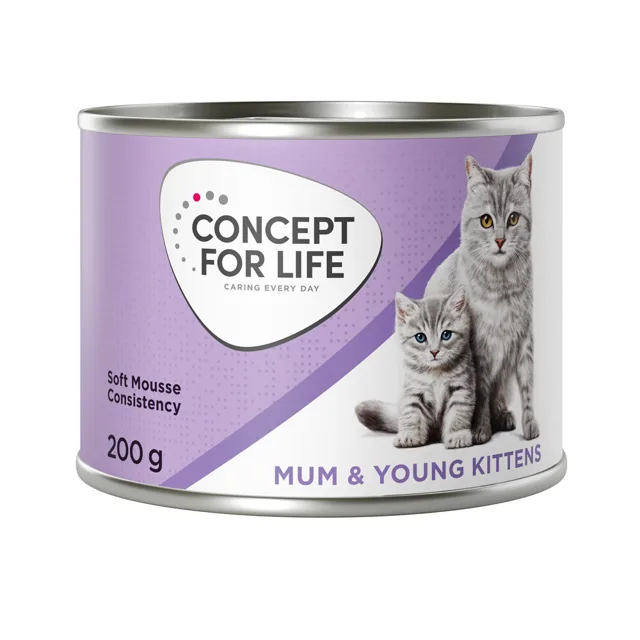 Concept for Life Mum & Young Kittens Mousse - nová receptura: 6 x 200 g