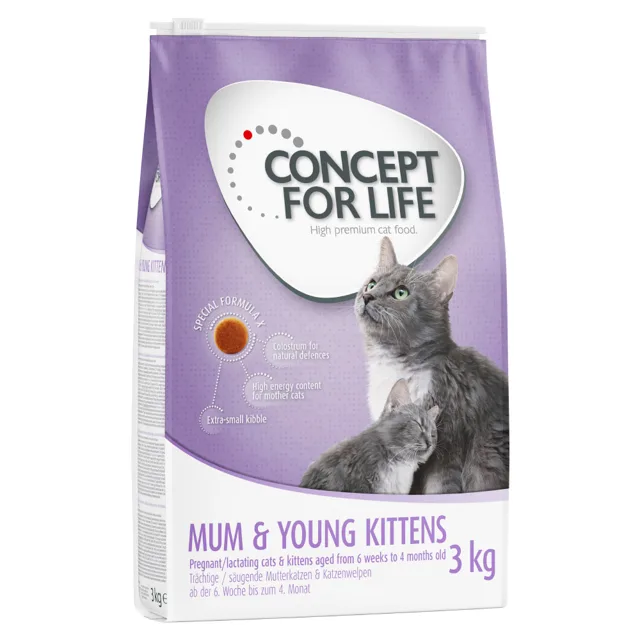 Concept for Life Mum & Young Kittens – Vylepšená receptura! - 3 kg
