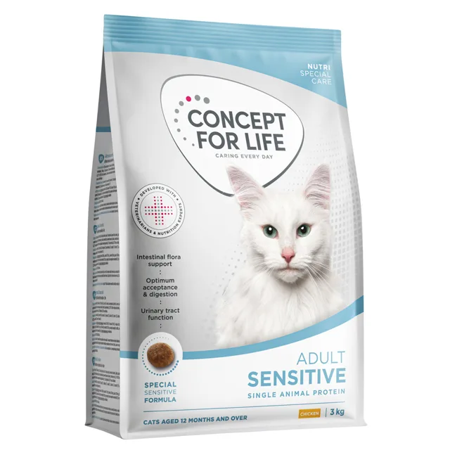 Concept for Life Sensitive Cats granule pro kočky - Nová receptura: 3 kg