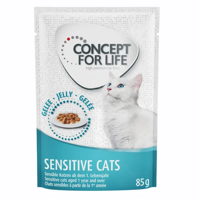 Concept for Life Sensitive Cats granule pro kočky - Nový doplněk: 12 x 85 g Concept for Life Sensitive v želé